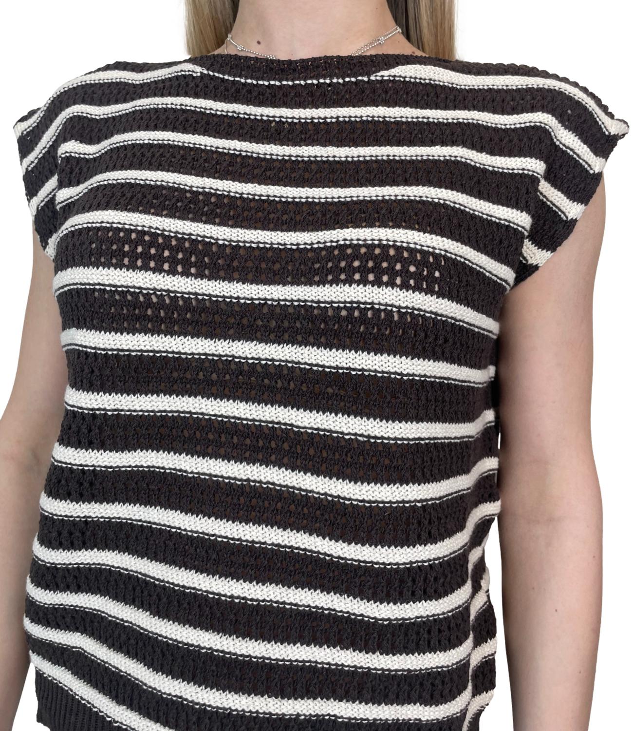 Susy Mix Gilet Riga Moro Donna