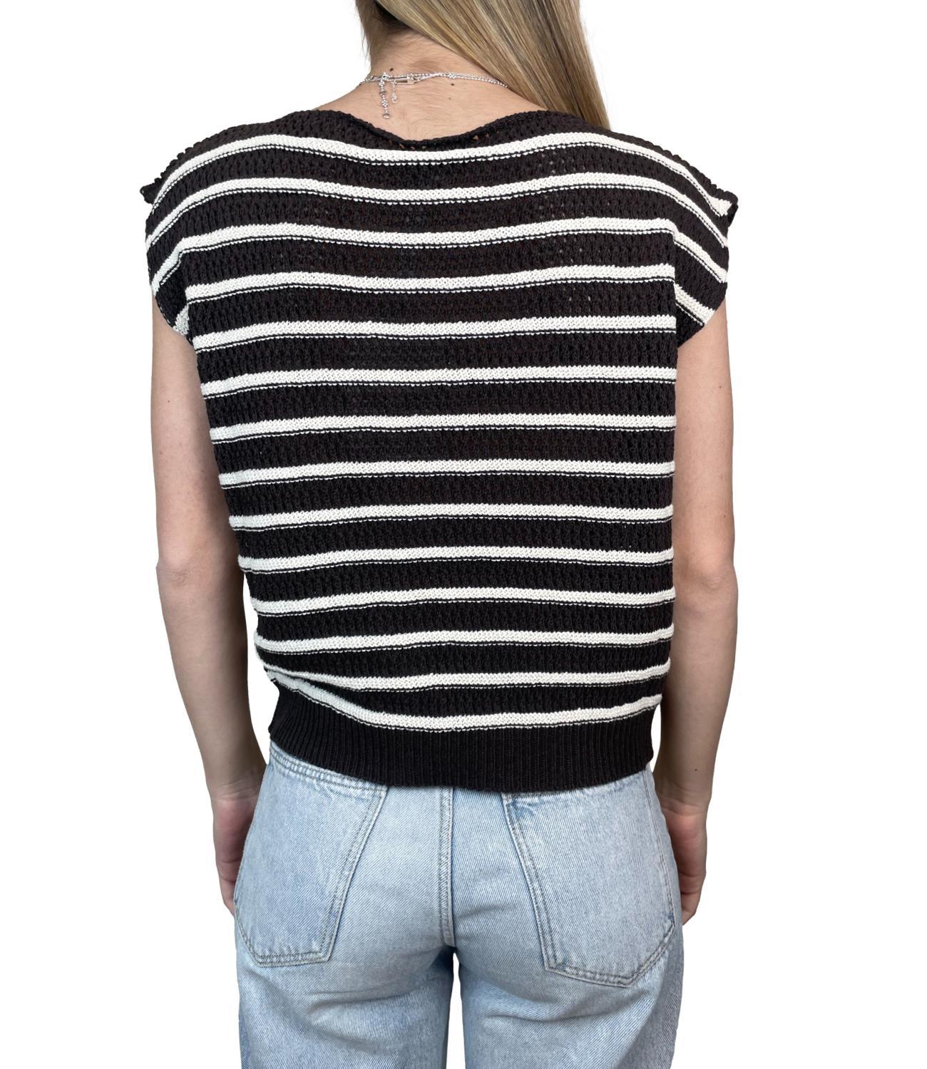 Susy Mix Gilet Riga Moro Donna