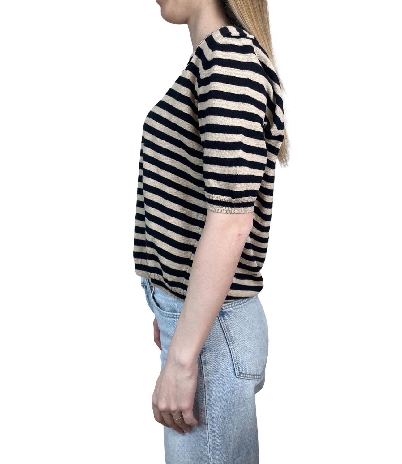 Susy Mix Cardigan Righe Corda Donna