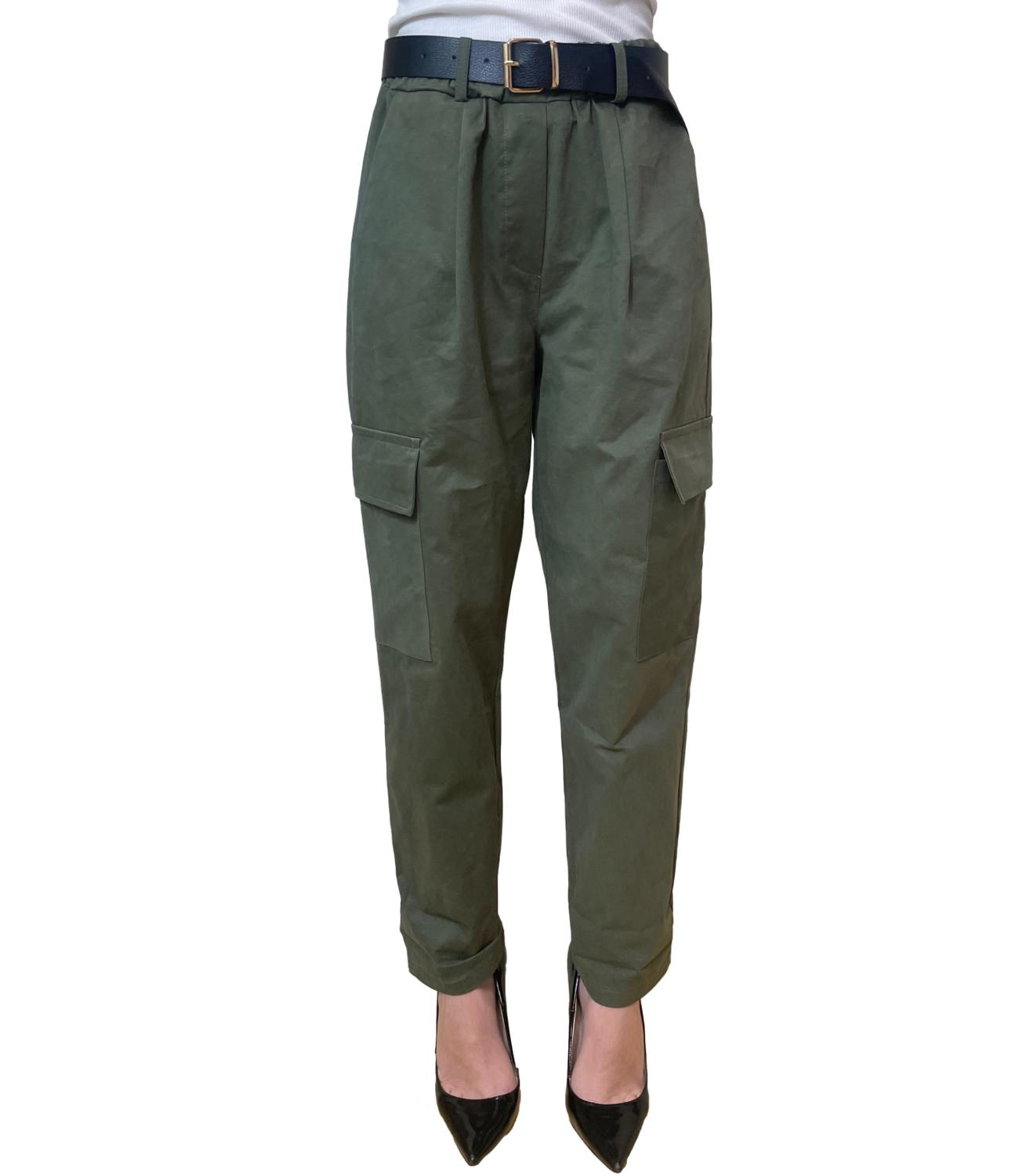 Susy Mix Pantalone Verde Militare da Donna