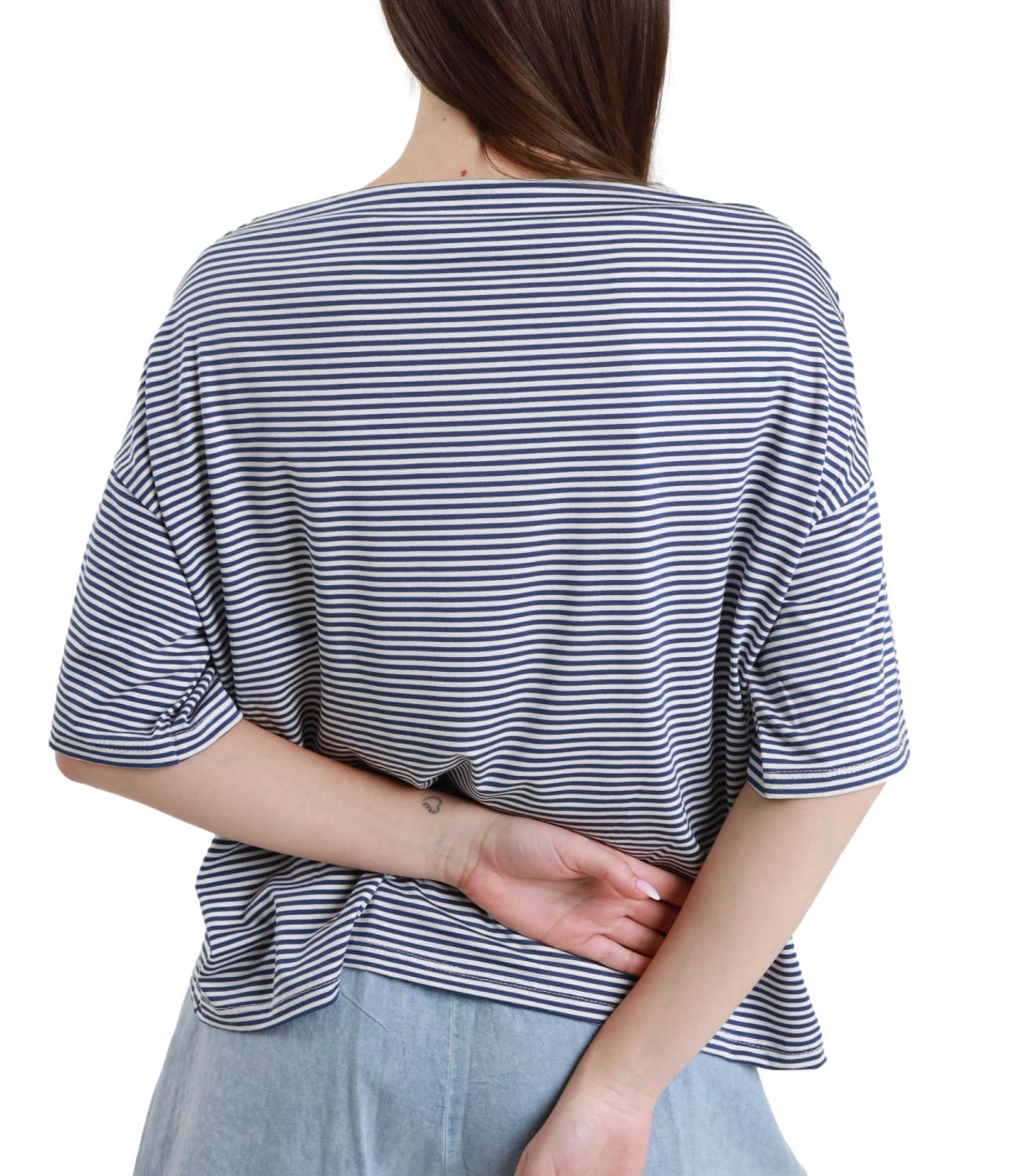 Susy Mix Maglia Riga Over Jeans Donna