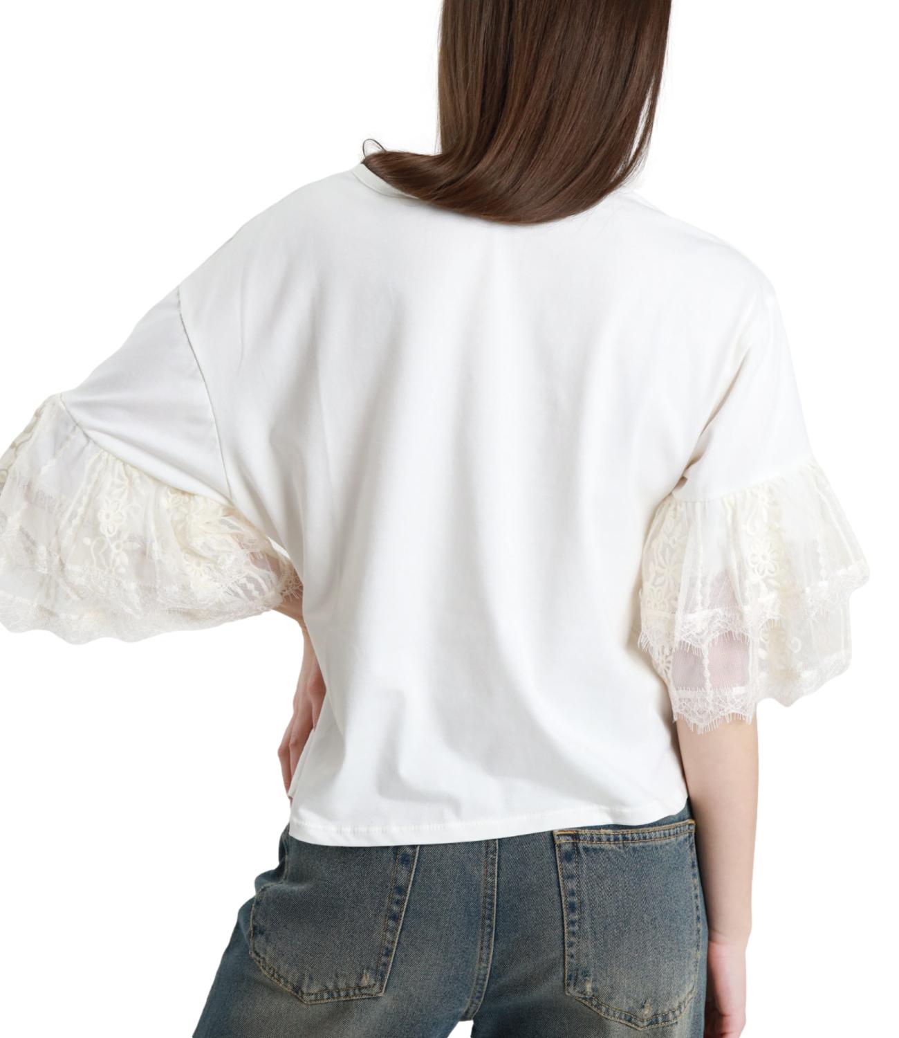 Susy Mix T-Shirt Panna da Donna
