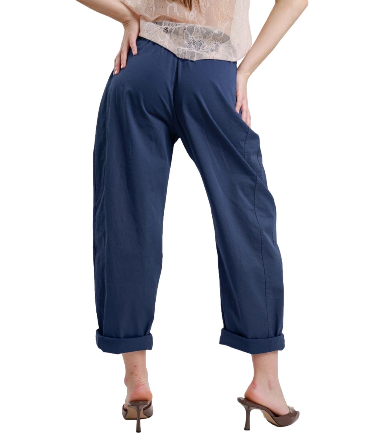 Susy Mix Pantalone Ovetto Blu Donna