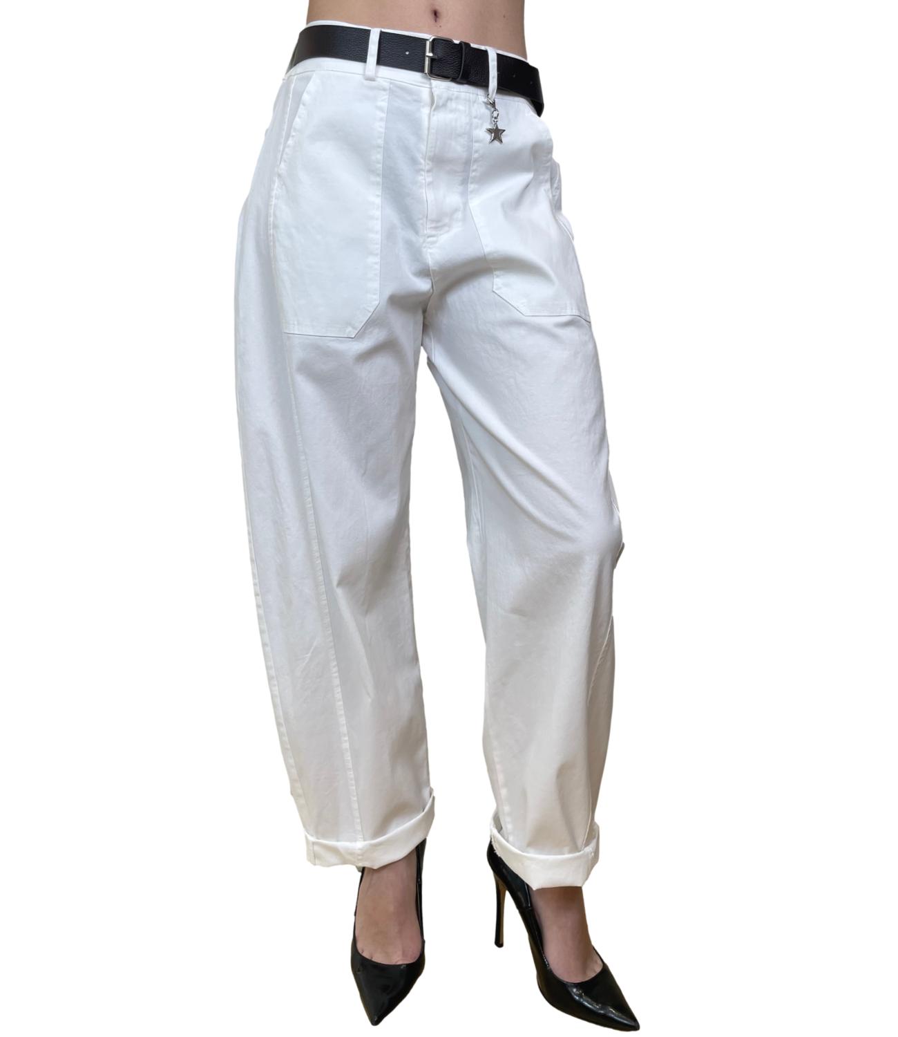 Susy Mix Pantalone Ovetto Latte Donna