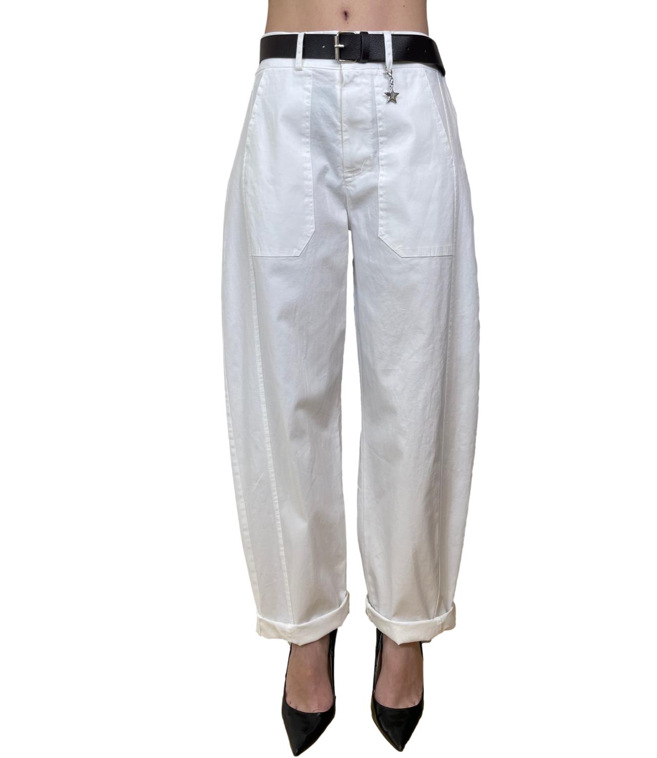 Susy Mix Pantalone Ovetto Latte Donna