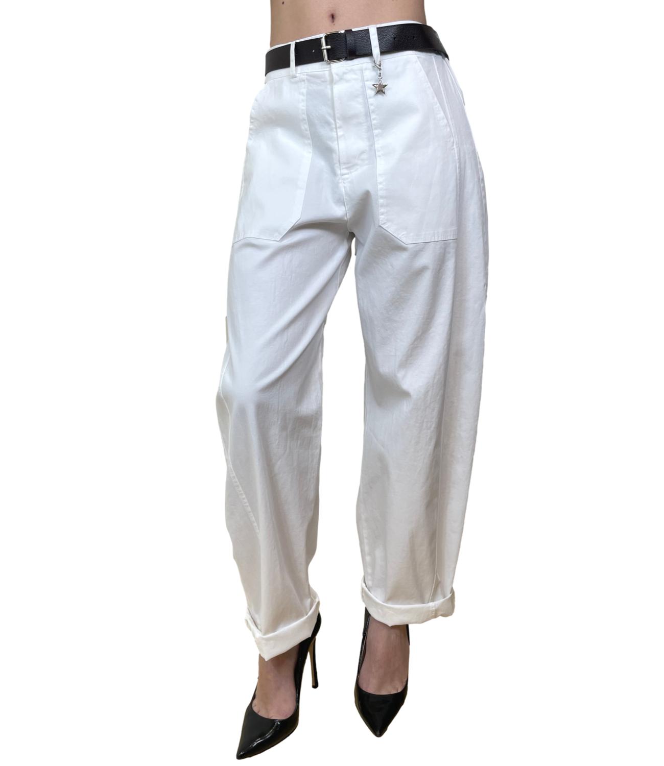 Susy Mix Pantalone Ovetto Latte Donna