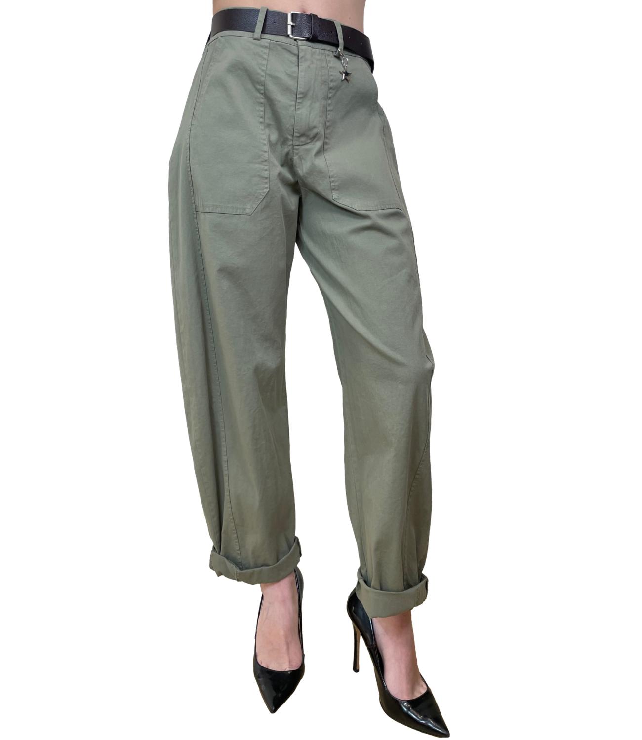 Susy Mix Pantalone Ovetto Militare Donna