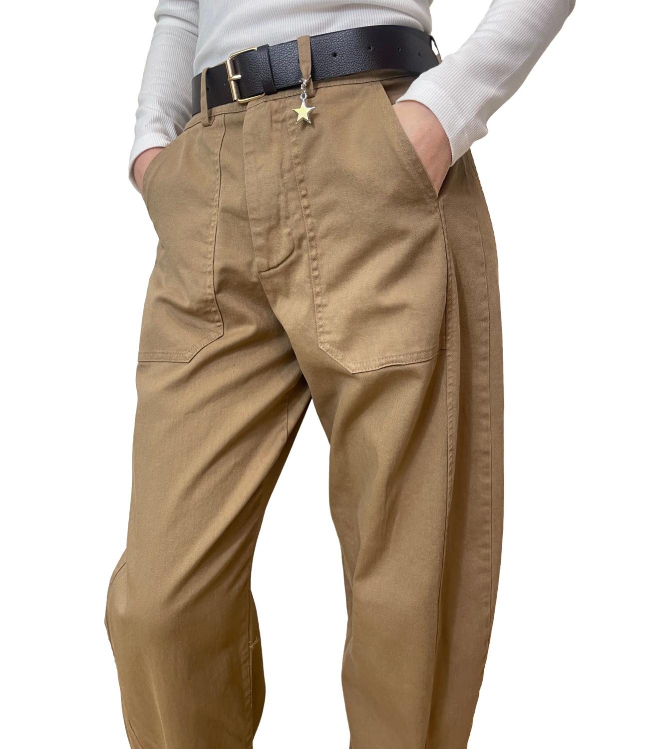 Susy Mix Pantalone Cammello da Donna