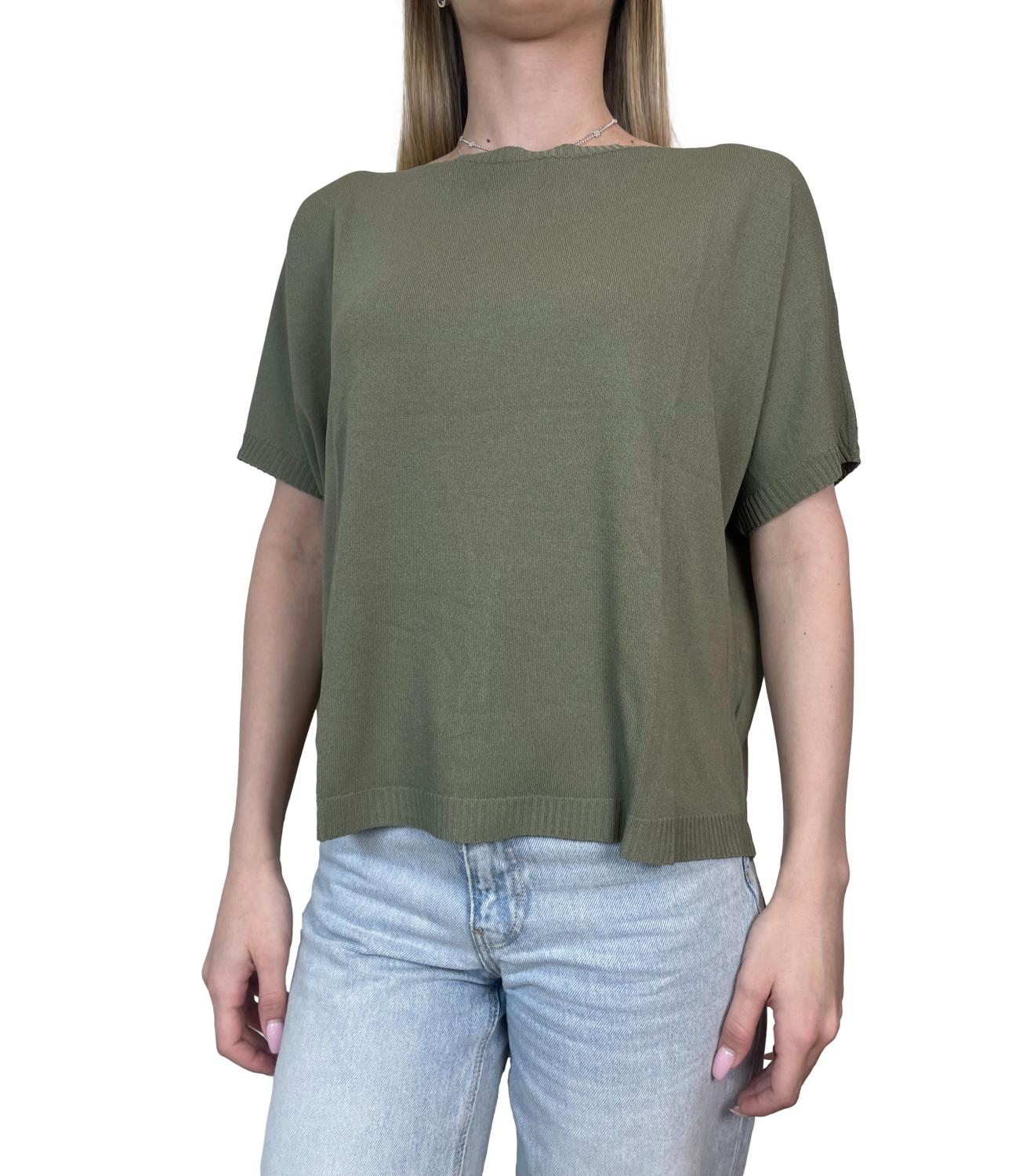 Susy Mix Maglia Verde Militare Donna