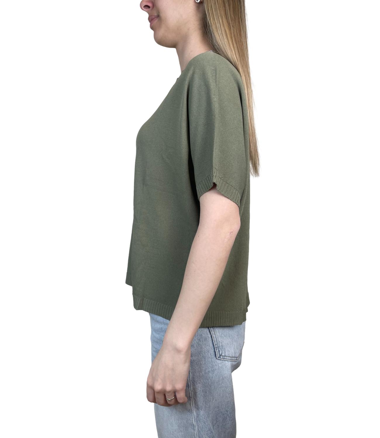 Susy Mix Maglia Verde Militare Donna