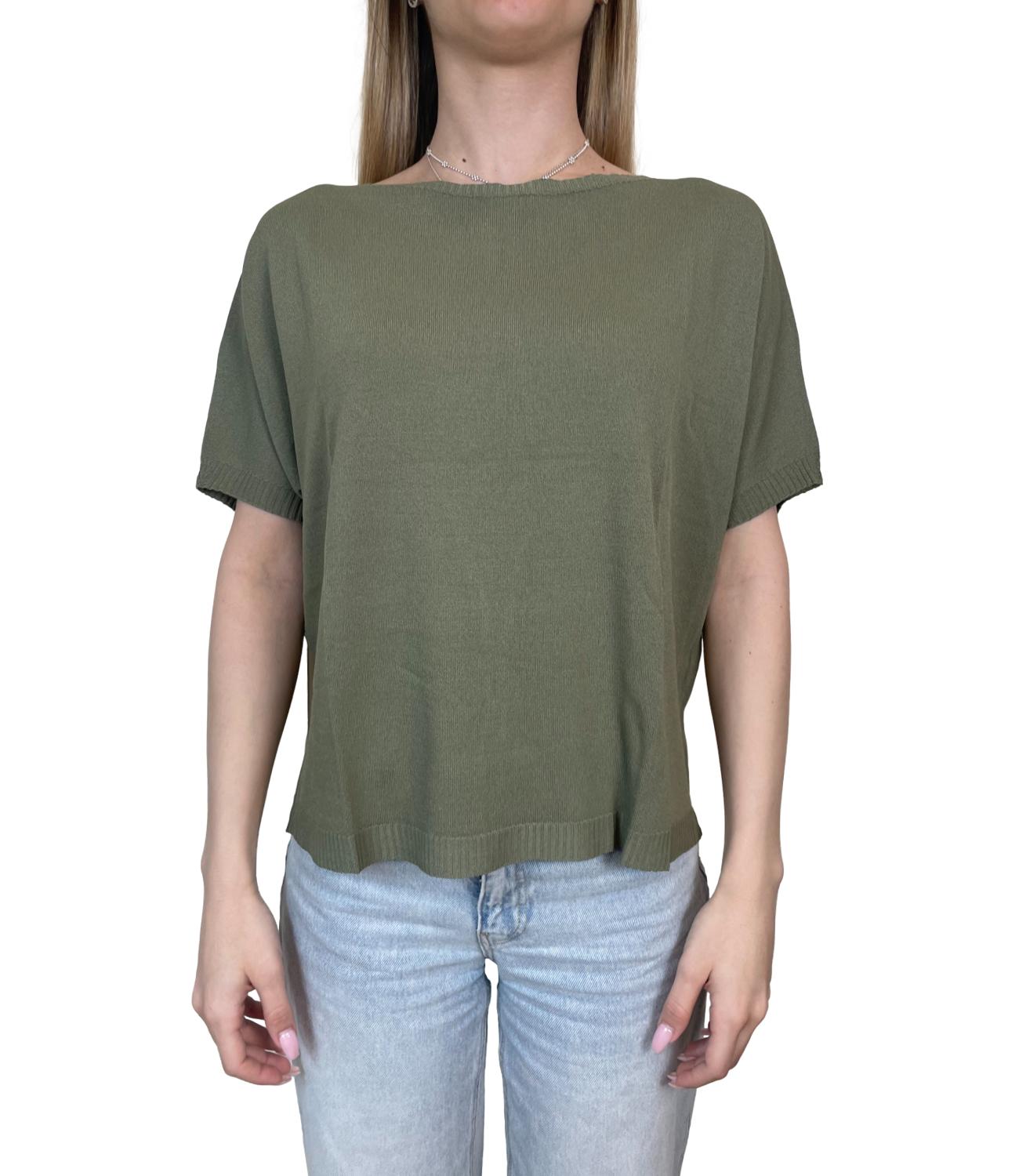 Susy Mix Maglia Verde Militare Donna