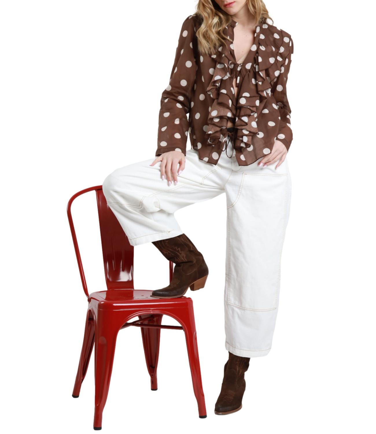 Susy Mix Pantalone Bianco Donna