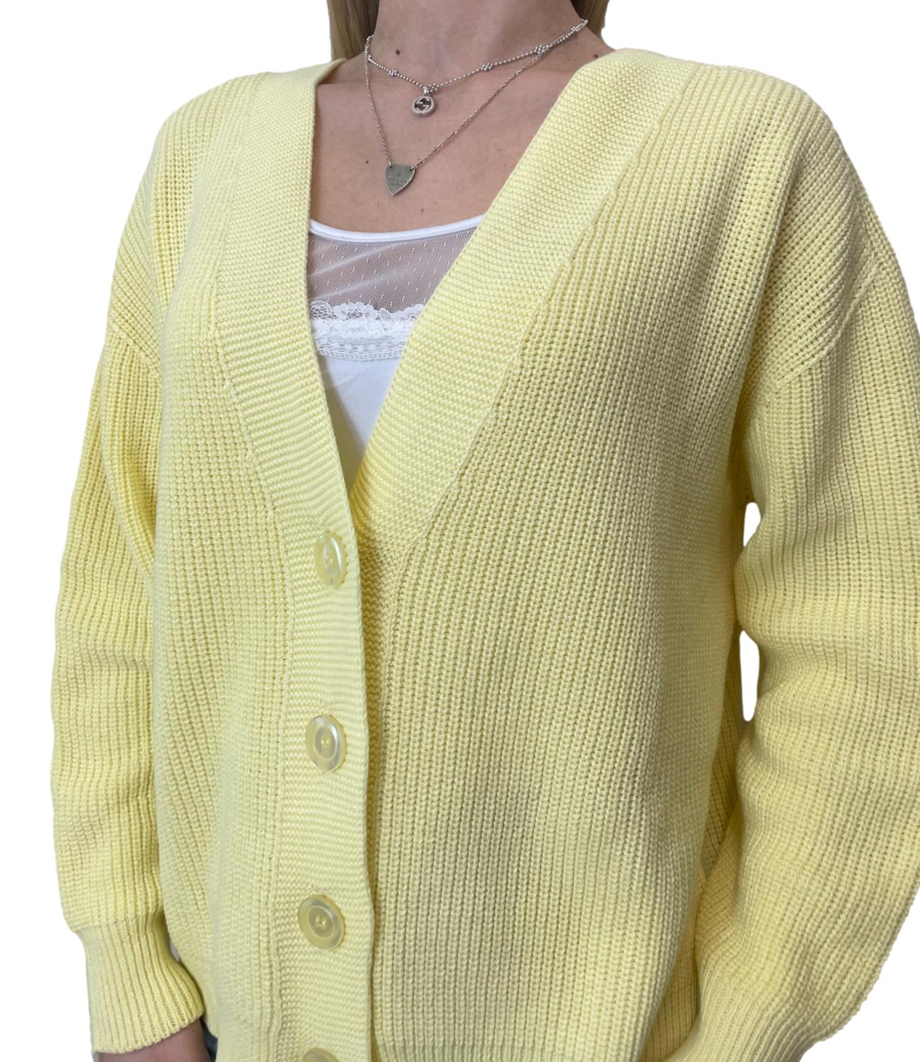 SUSY MIX cardigan giallo donna