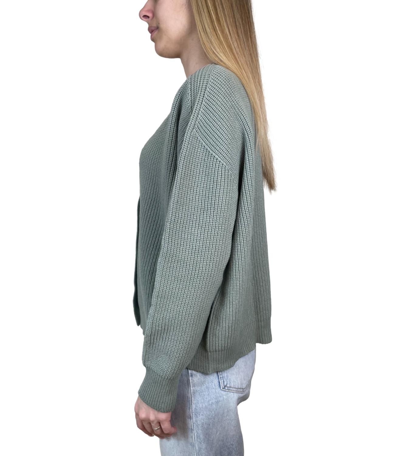 Susy Mix Cardigan Verde Militare Donna