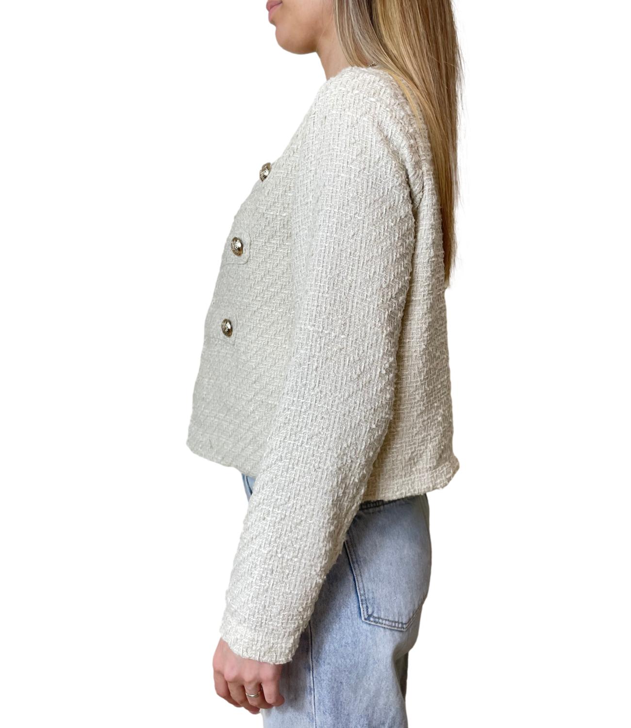 Susy Mix Giacca Panna Donna