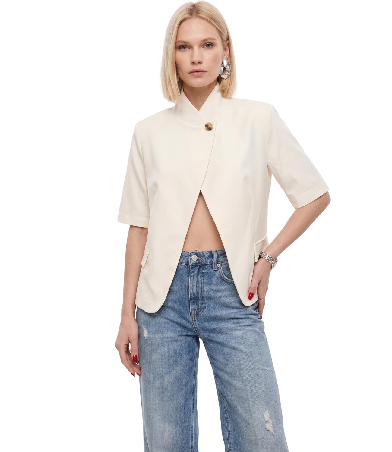 Vicolo Giacca Beige Donna