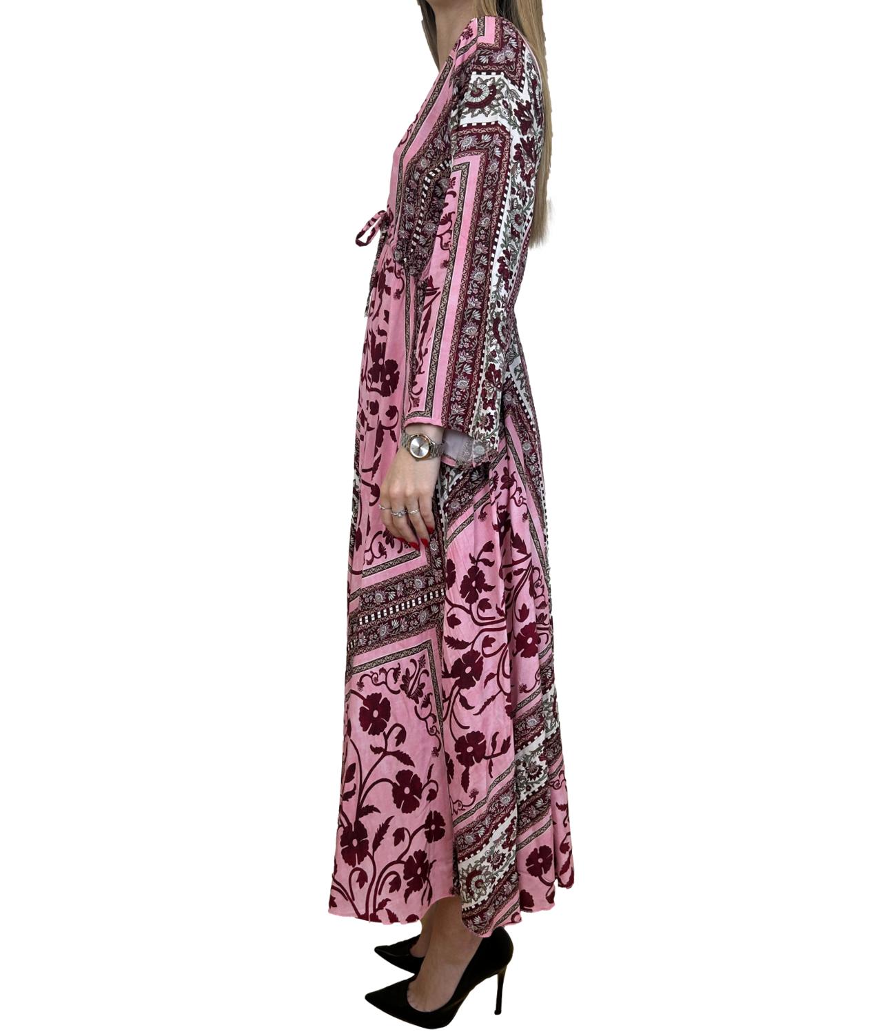 Susy Mix Abito Fantasia Rosa Donna