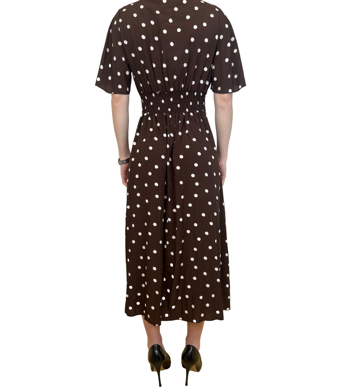 Susy Mix Abito Pois Moro Donna