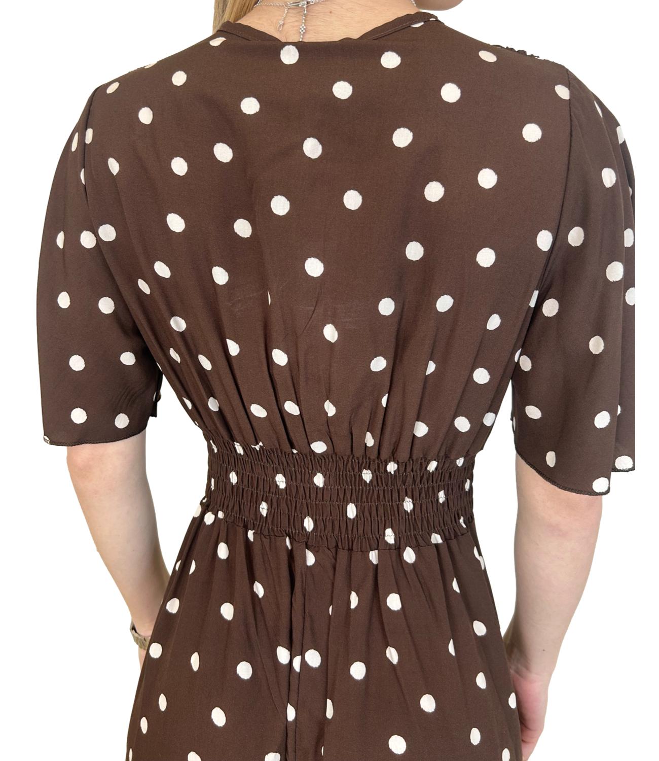 Susy Mix Abito Pois Moro Donna