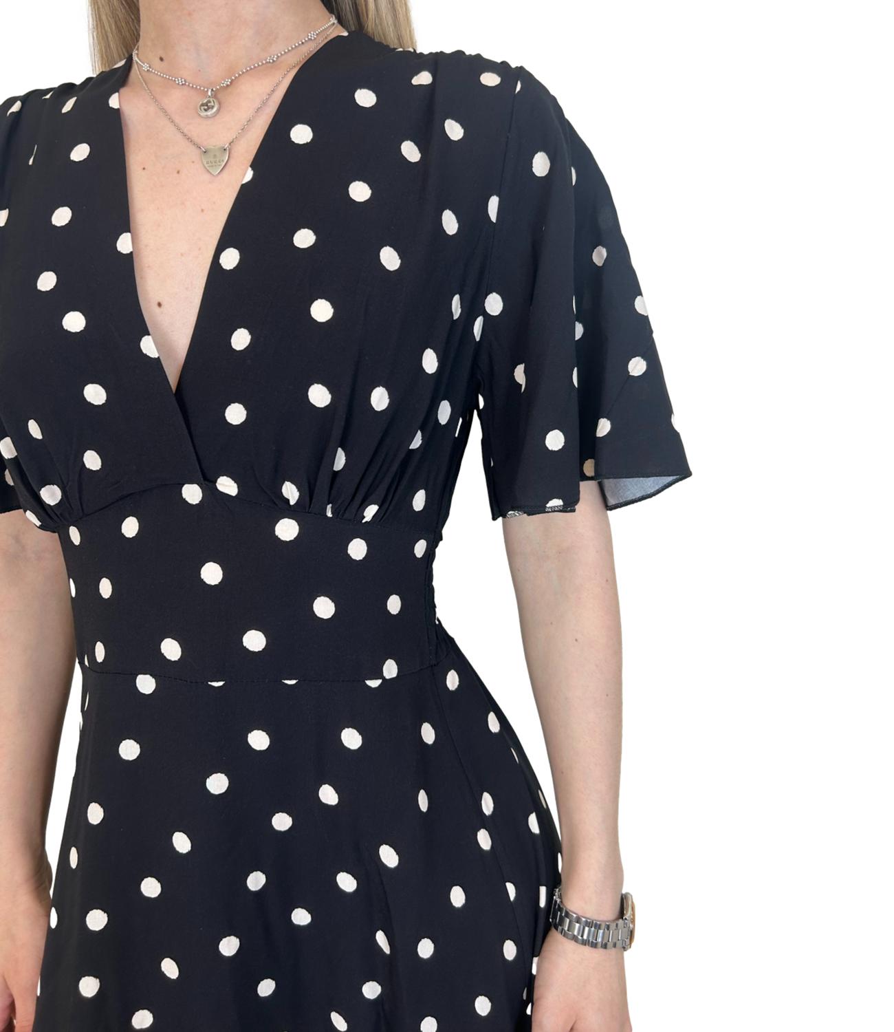 Susy Mix Abito Pois Nero Donna