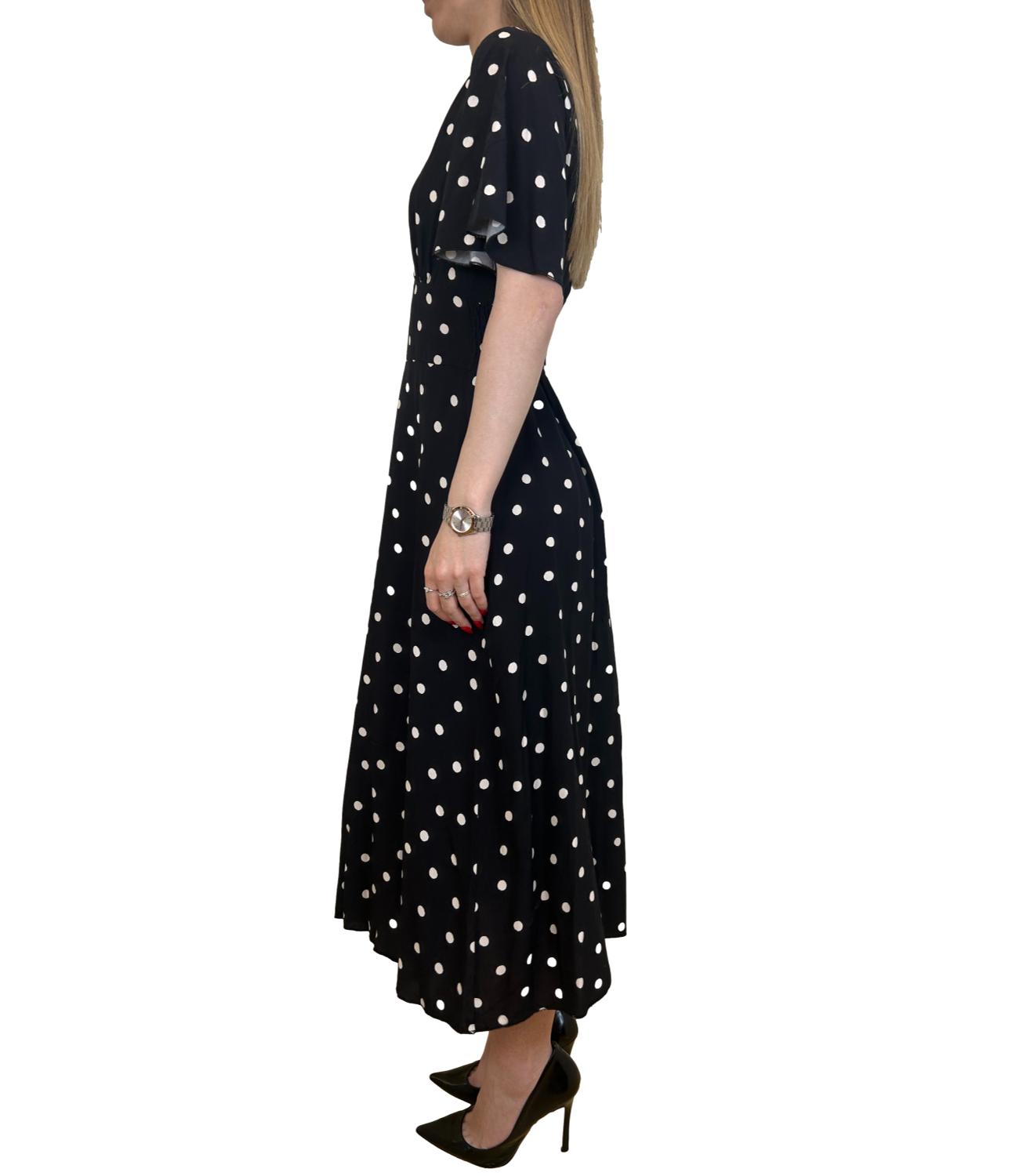 Susy Mix Abito Pois Nero Donna