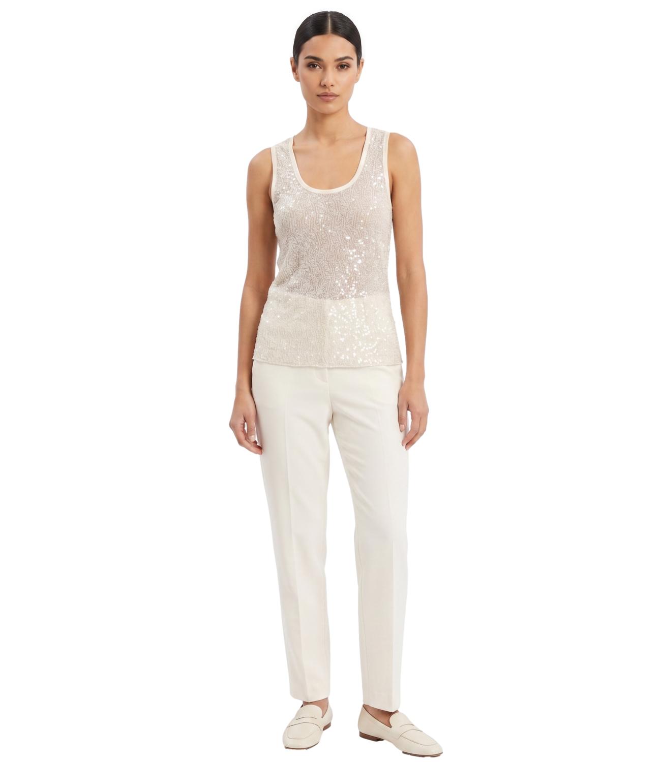 Susy Mix Canotta Crema da Donna