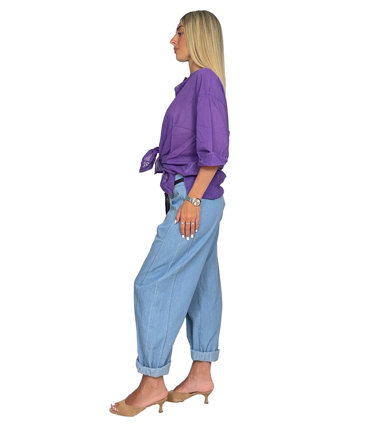 Susy Mix Camicia Viola da Donna