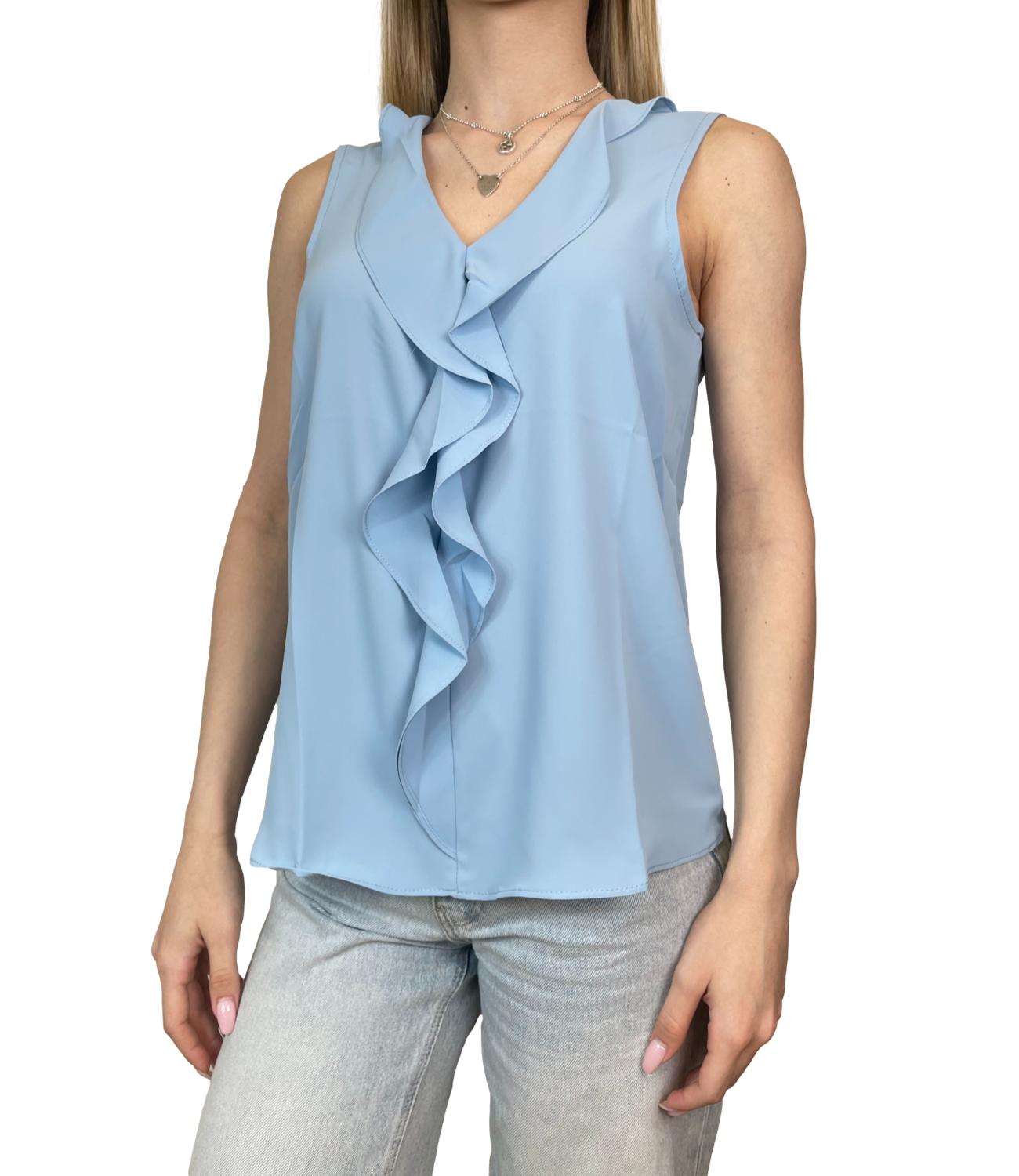 Susy Mix Maglia Celeste Donna