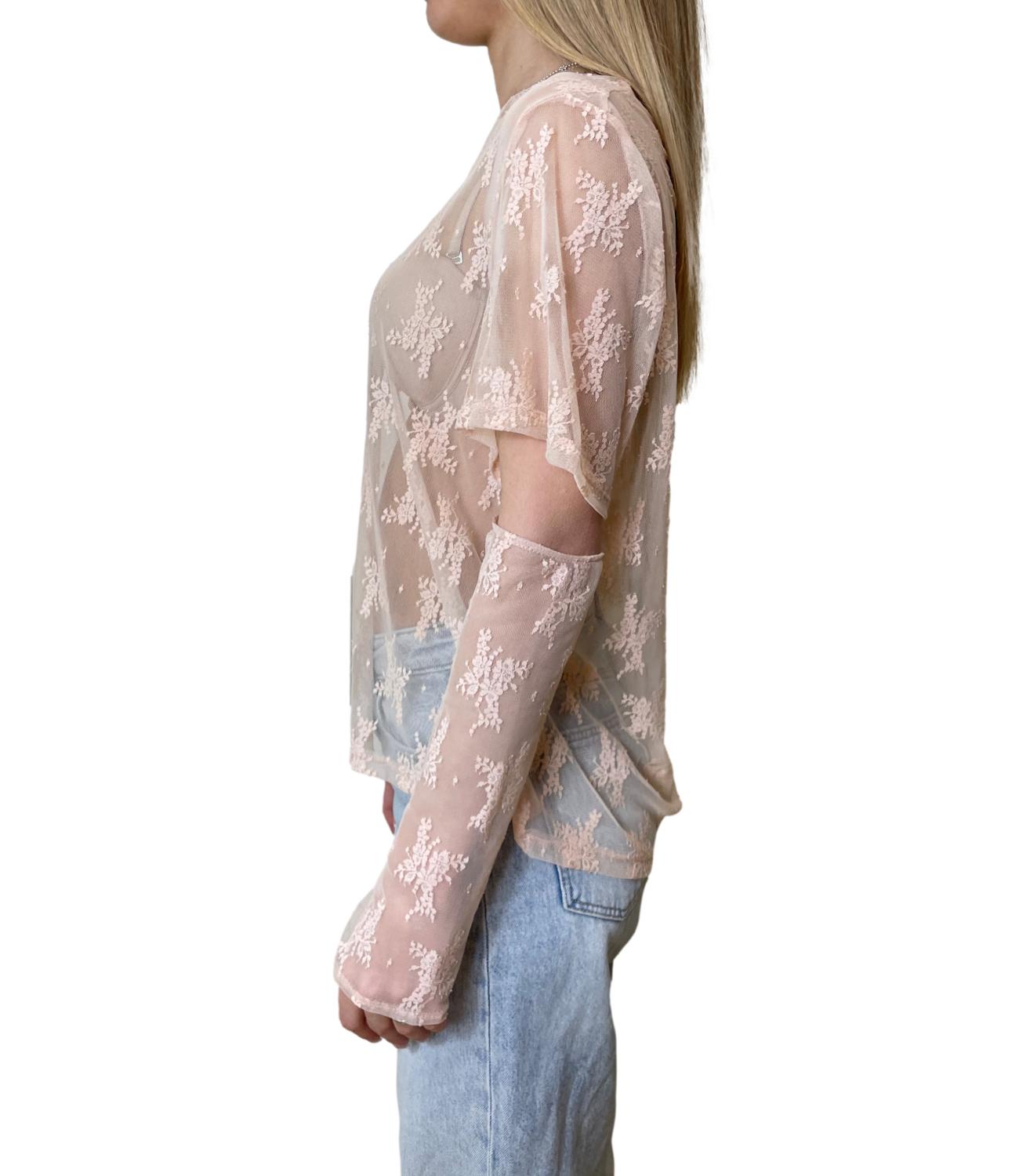 Susy Mix T-shirt Pizzo Rosa Donna