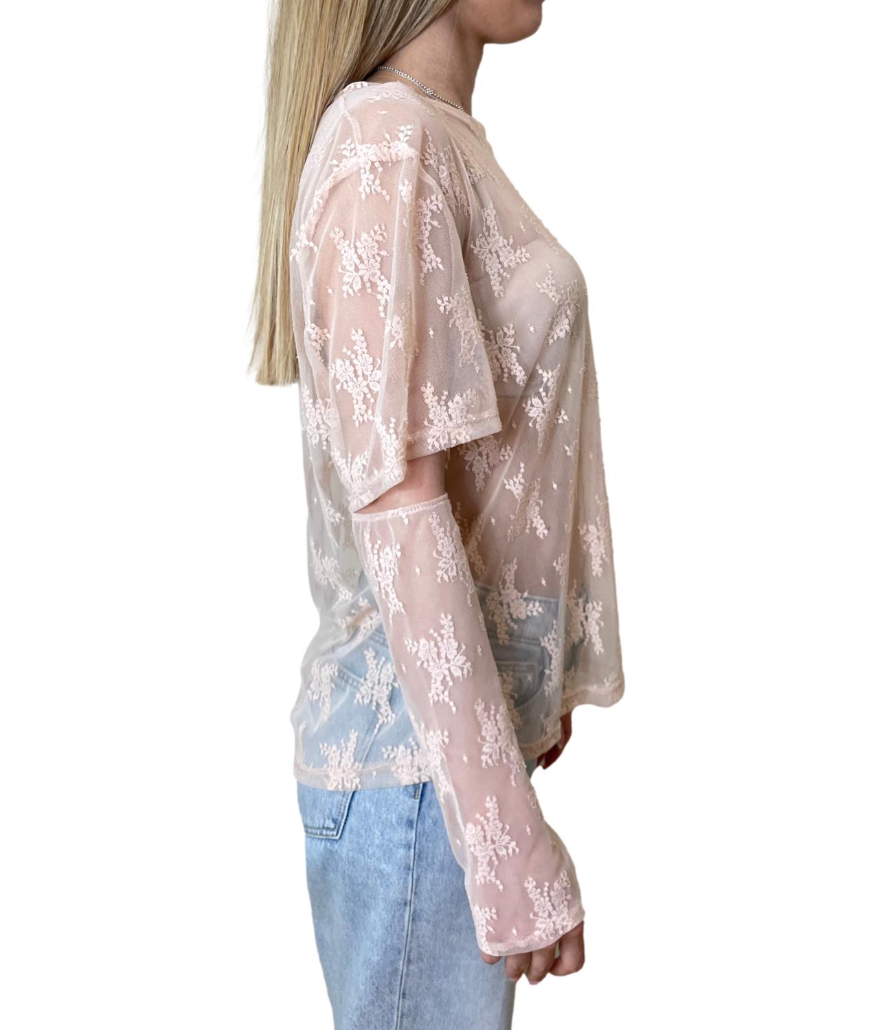 Susy Mix T-shirt Pizzo Rosa Donna
