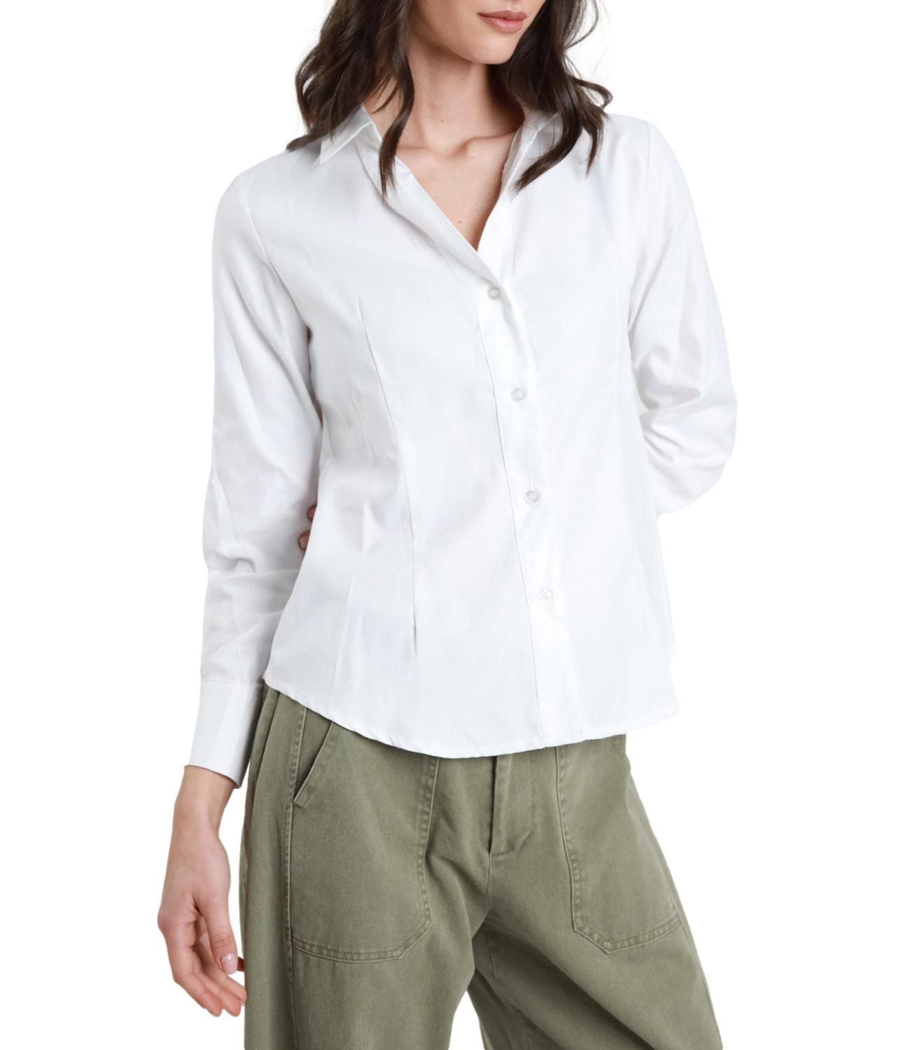 Susy Mix Camicia Oxford Bianco Donna