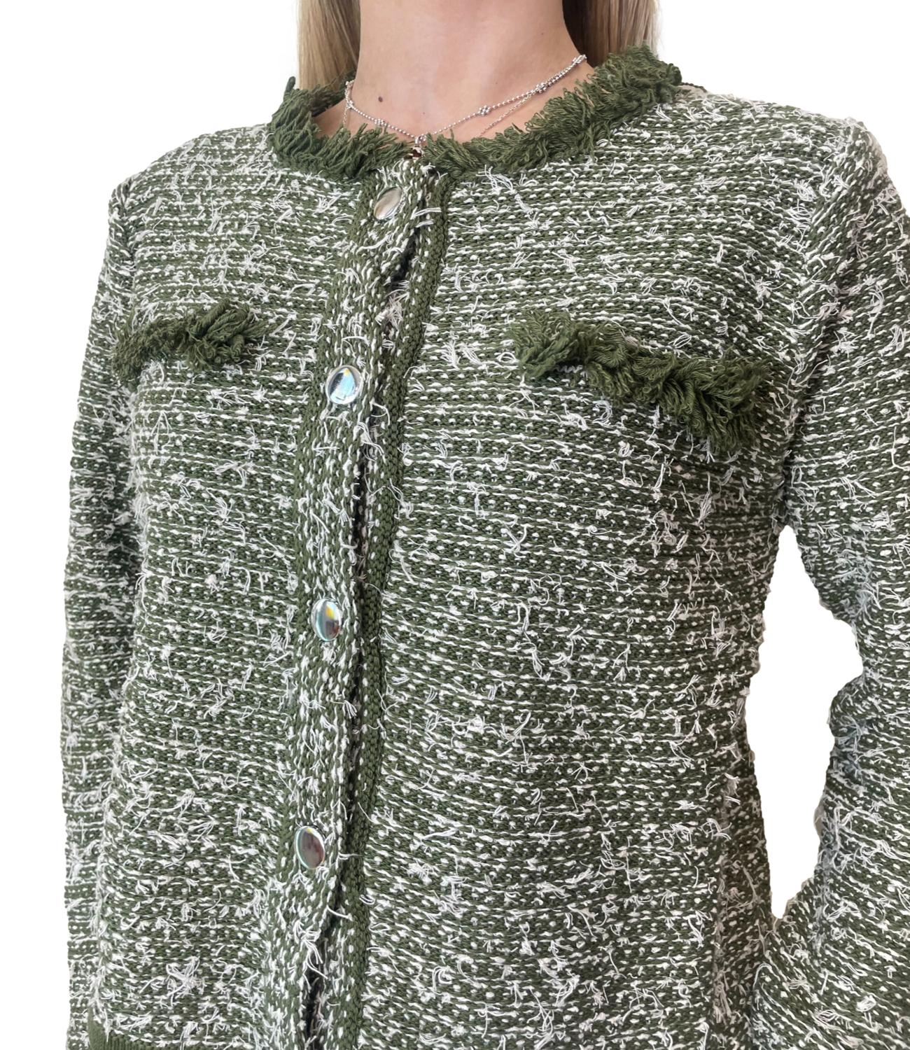 Susy Mix Giacca Verde Militare da Donna