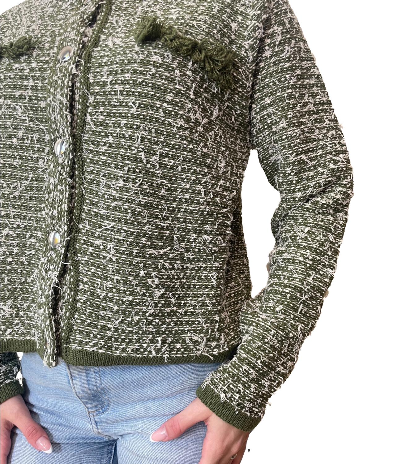 Susy Mix Giacca Verde Militare da Donna