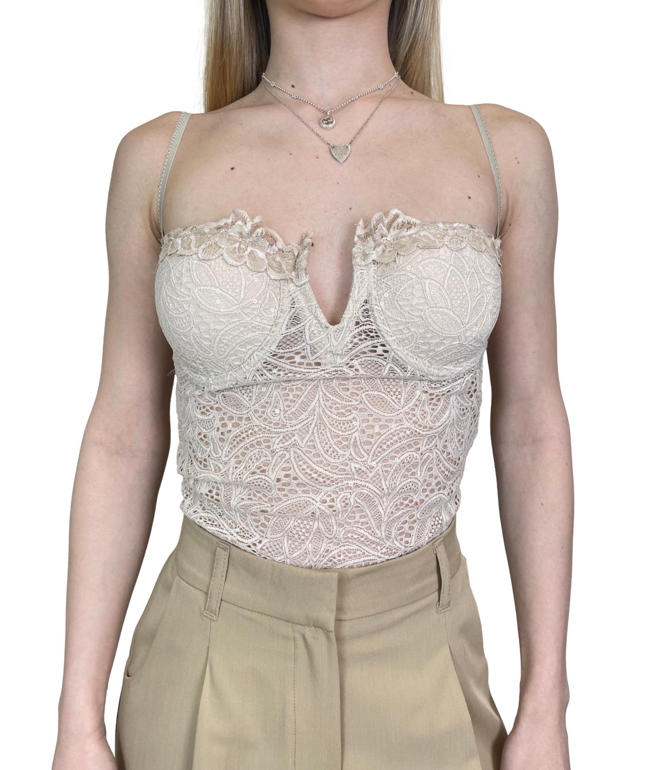 Susy Mix Body Pizzo Nude Donna