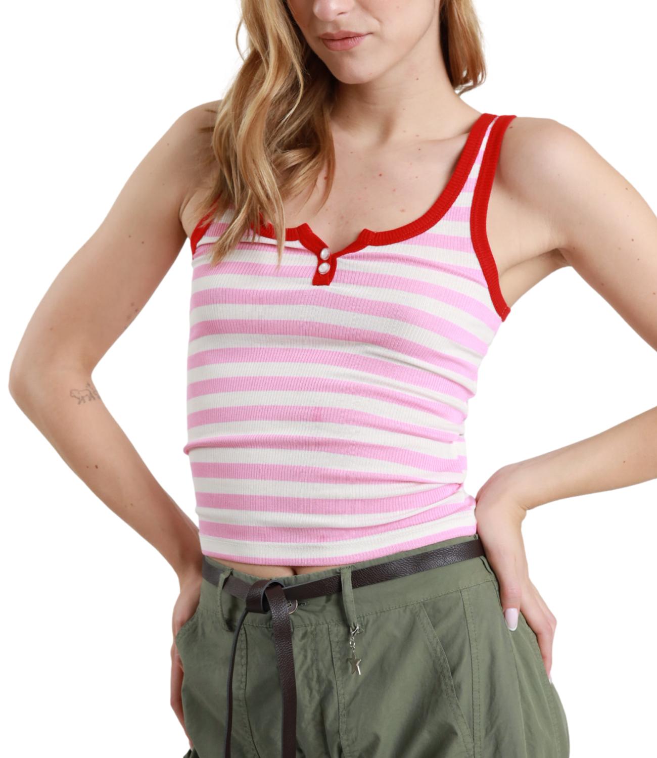 Susy Mix Canotta Rosa da Donna