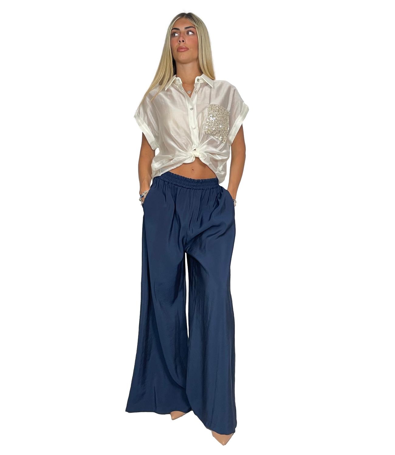 Susy Mix Pantalone Blu da Donna