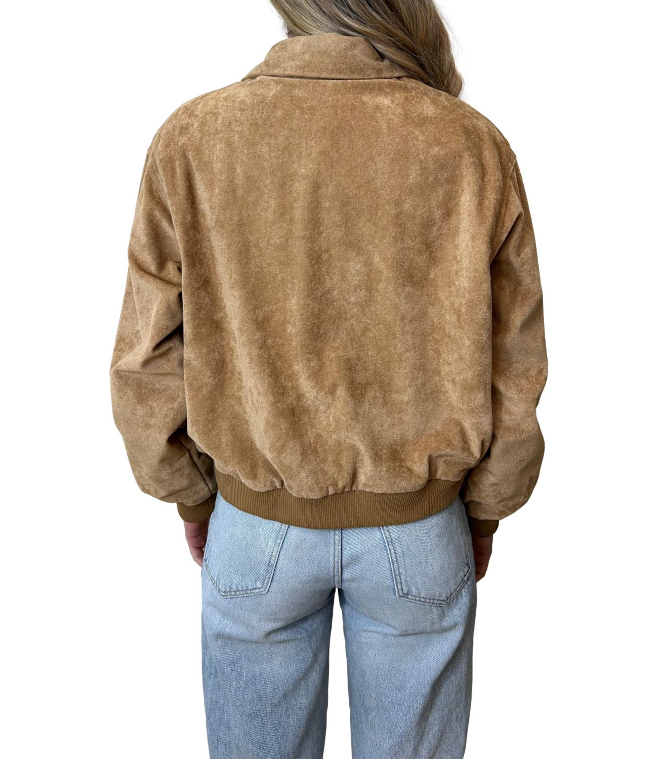 Susy Mix Bomber Cognac Donna