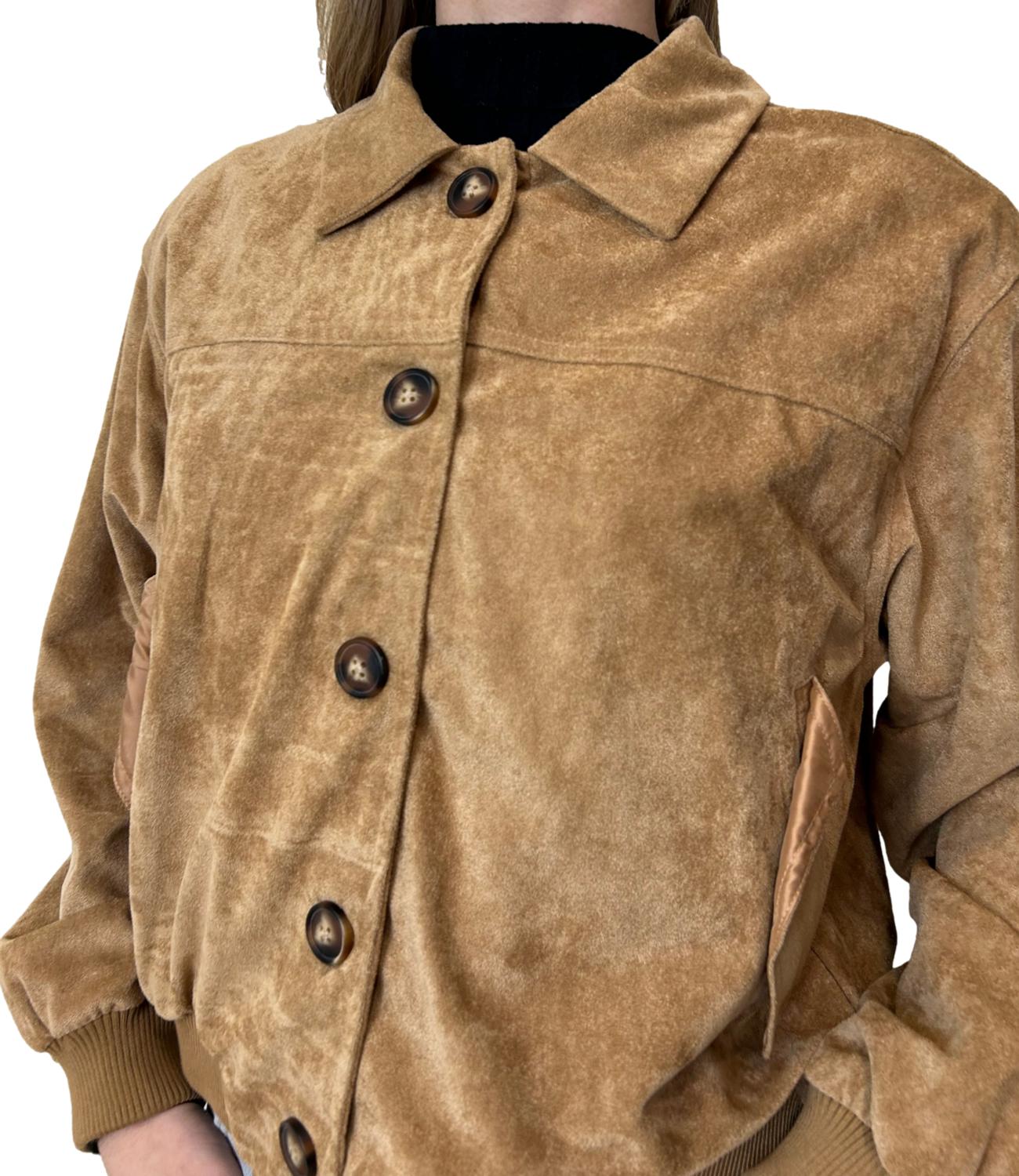 Susy Mix Bomber Cognac Donna