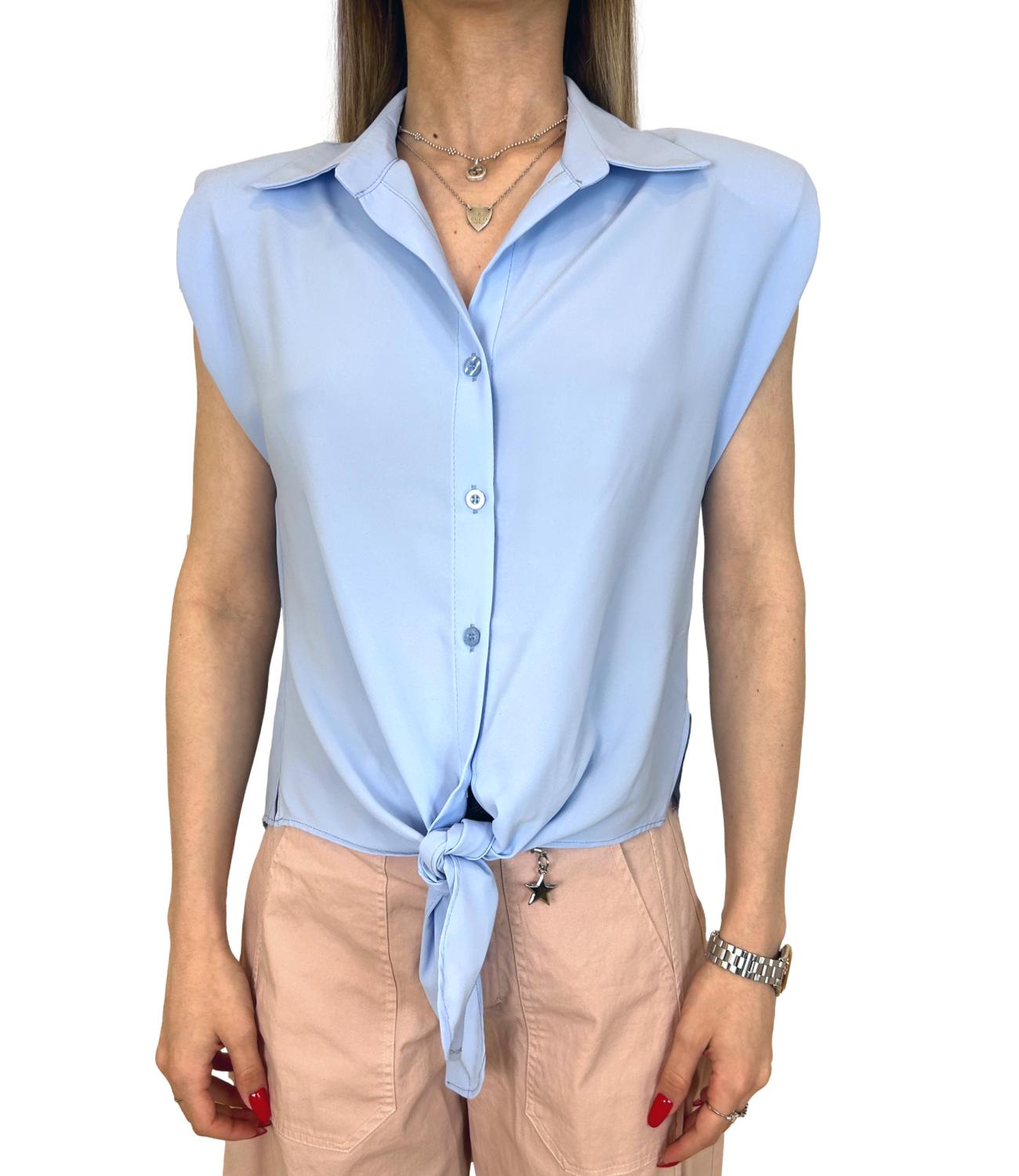 Susy Mix Camicia Celeste Donna