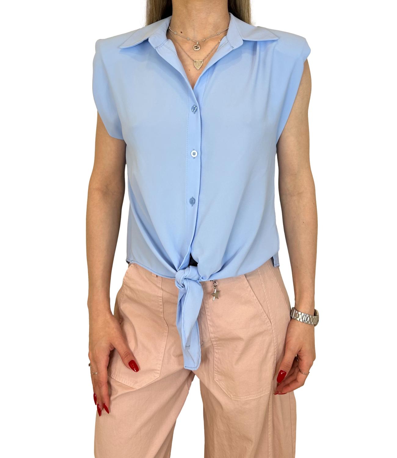 Susy Mix Camicia Celeste Donna