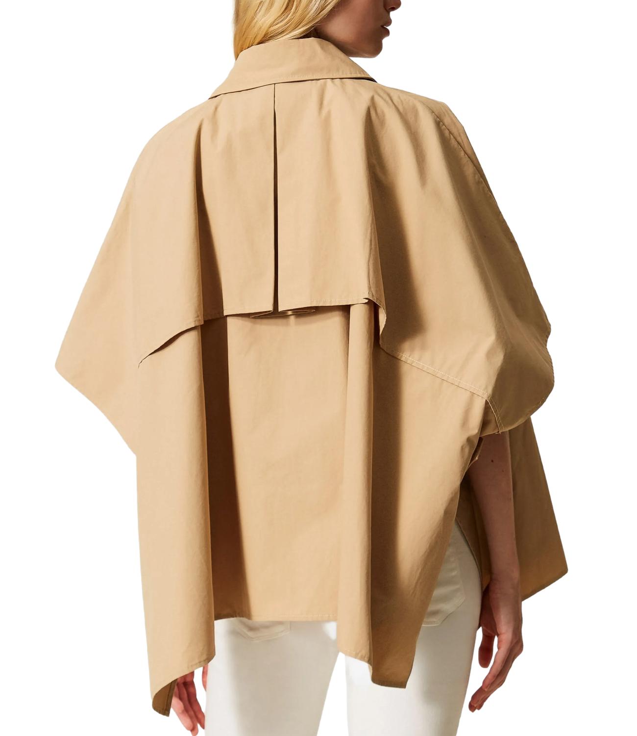Twin Set Poncho Delicate Sand da Donna
