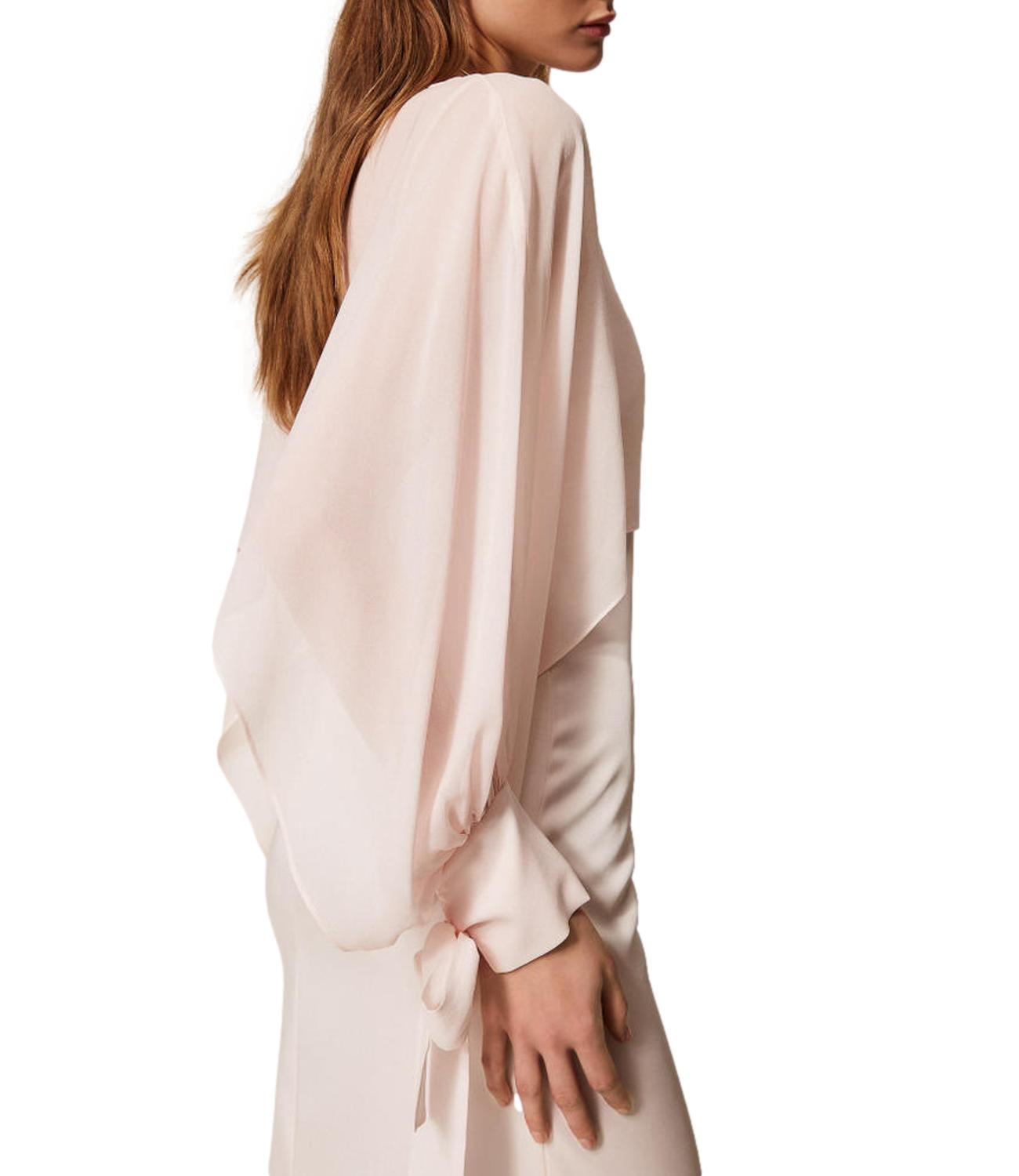 TWIN SET Coprispalle sabbia rosa donna