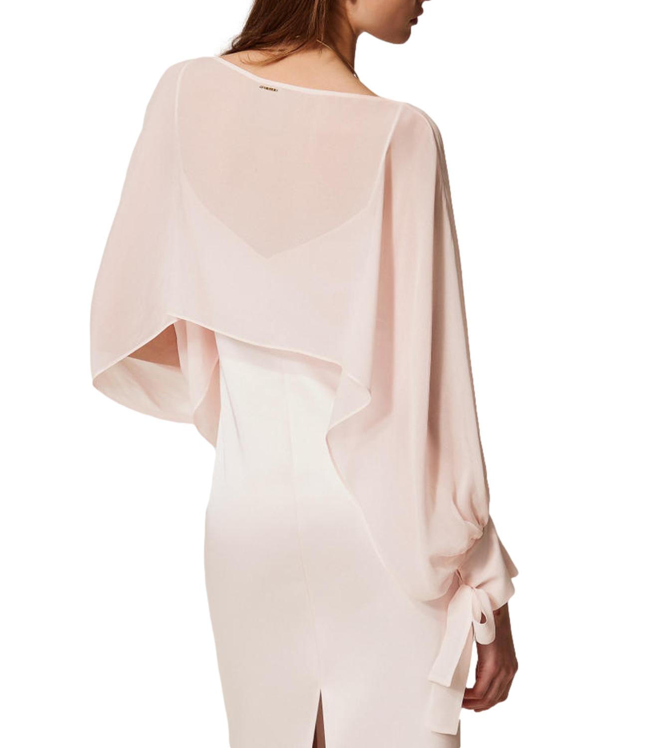 TWIN SET Coprispalle sabbia rosa donna