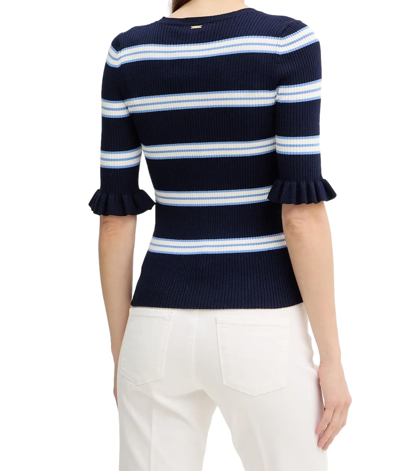 Twinset Maglia Righe Blu Donna