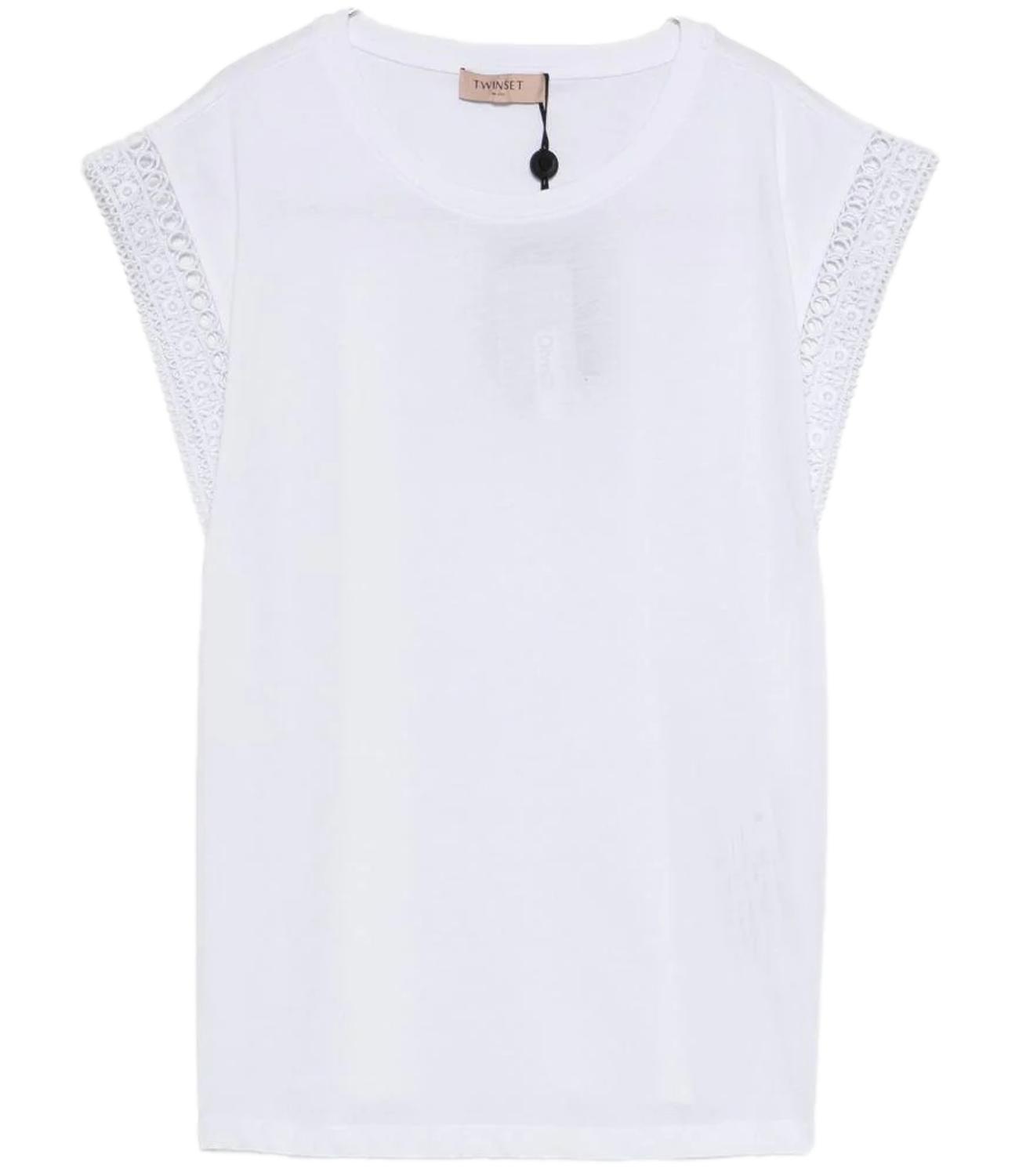 Twinset T-shirt Bianco Ottico Donna