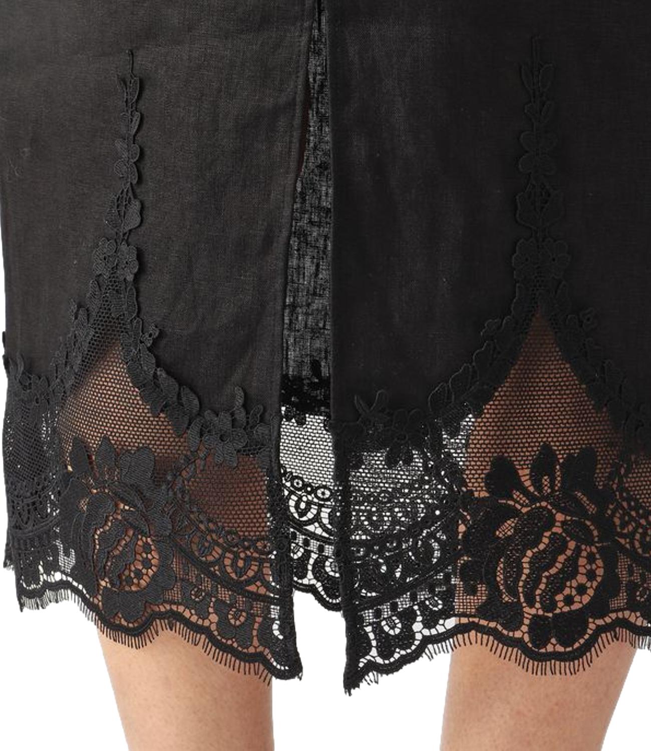 Twin Set Gonna Nero da Donna