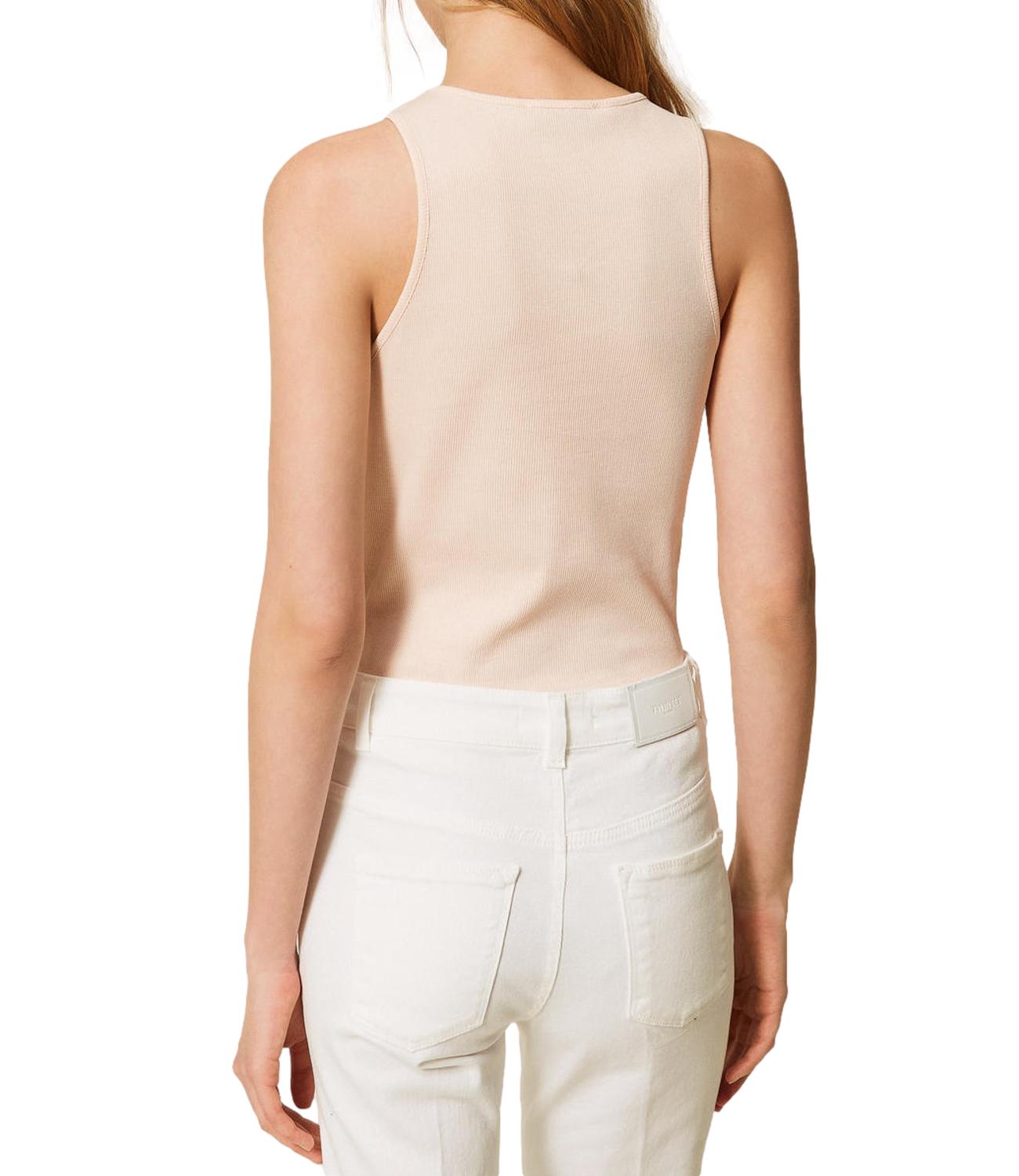 TWIN SET canotta rosa donna