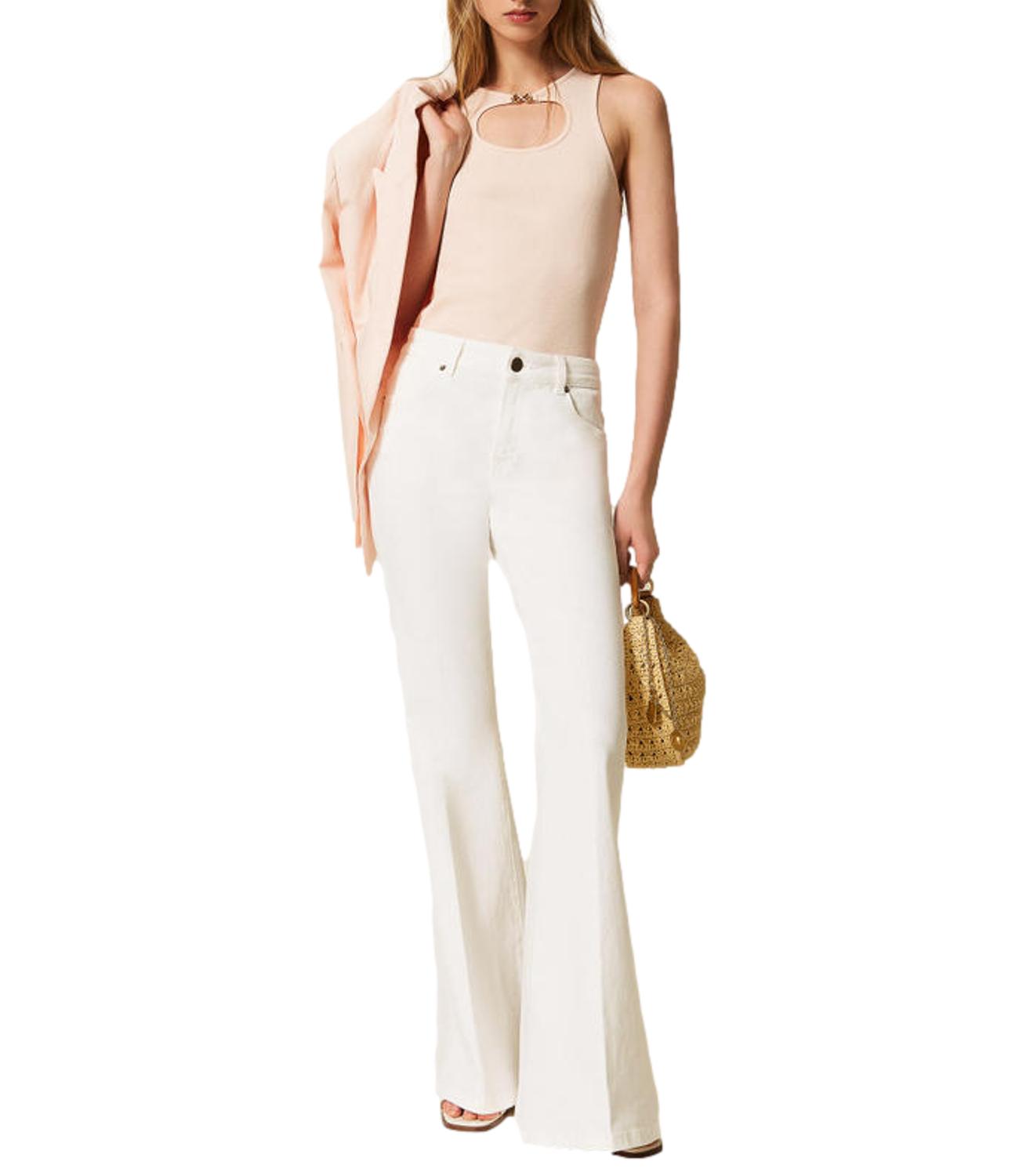 TWIN SET canotta rosa donna