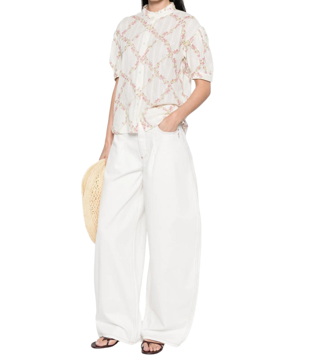 Twinset Camicia Delicate Geometries Pastel Donna
