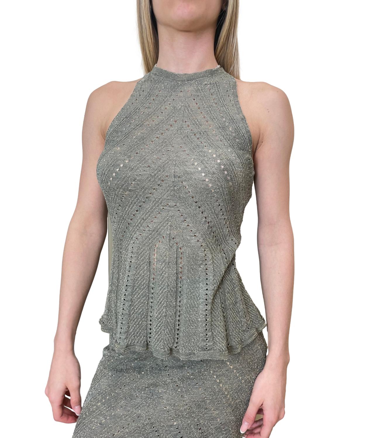 Twinset Top Verde Alpino Chiaro Donna